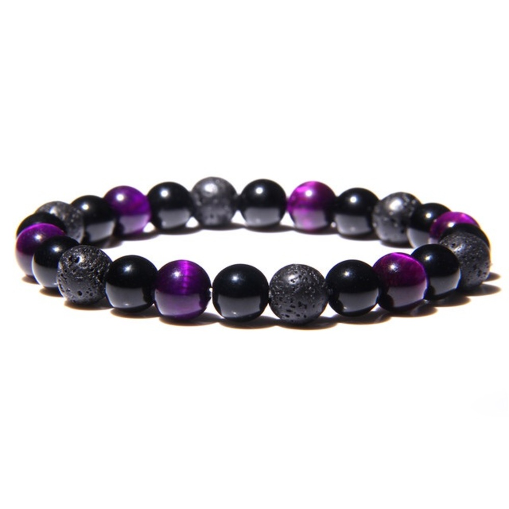Purple Tiger Eye Bracelet